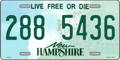 NH license plate 2885436