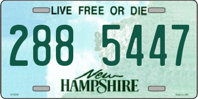 NH license plate 2885447