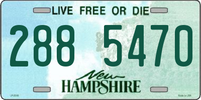 NH license plate 2885470