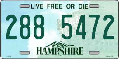 NH license plate 2885472