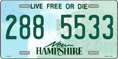 NH license plate 2885533