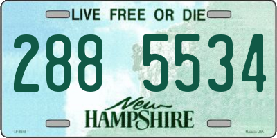 NH license plate 2885534