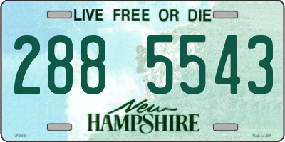 NH license plate 2885543