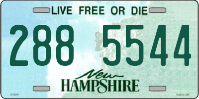 NH license plate 2885544