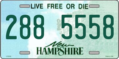 NH license plate 2885558