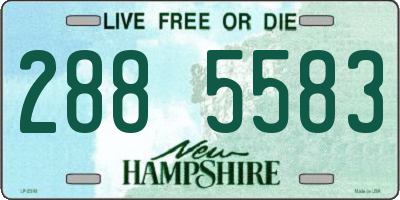 NH license plate 2885583