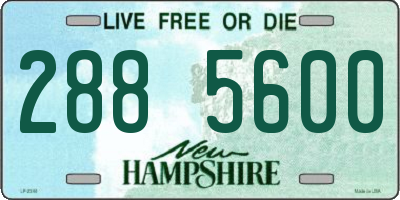 NH license plate 2885600