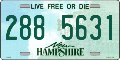 NH license plate 2885631