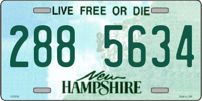 NH license plate 2885634