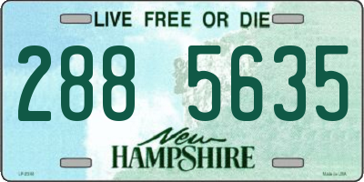 NH license plate 2885635