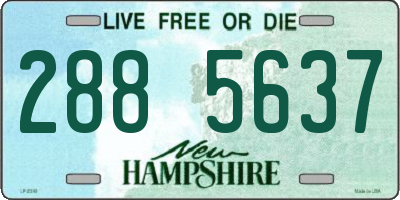 NH license plate 2885637