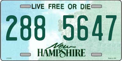 NH license plate 2885647