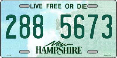 NH license plate 2885673