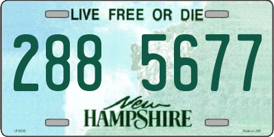 NH license plate 2885677