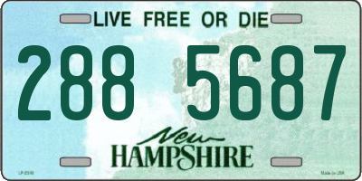 NH license plate 2885687