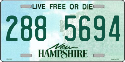 NH license plate 2885694