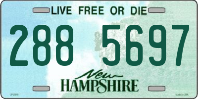 NH license plate 2885697