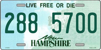 NH license plate 2885700