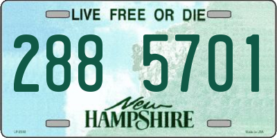 NH license plate 2885701
