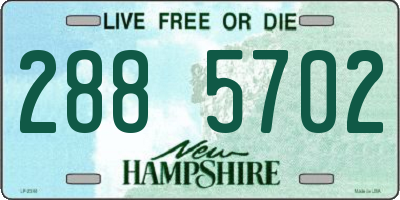 NH license plate 2885702