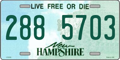 NH license plate 2885703