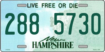 NH license plate 2885730