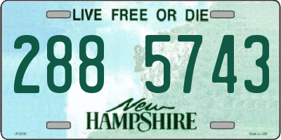 NH license plate 2885743