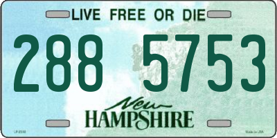 NH license plate 2885753