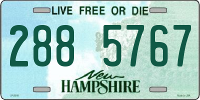 NH license plate 2885767