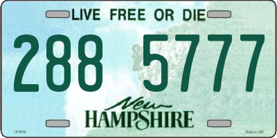 NH license plate 2885777