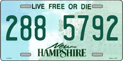 NH license plate 2885792