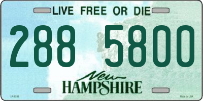 NH license plate 2885800