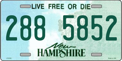 NH license plate 2885852