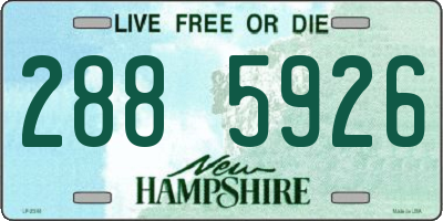 NH license plate 2885926