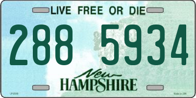 NH license plate 2885934
