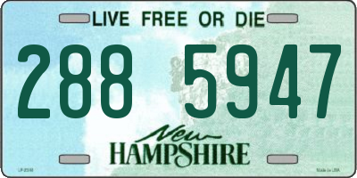 NH license plate 2885947