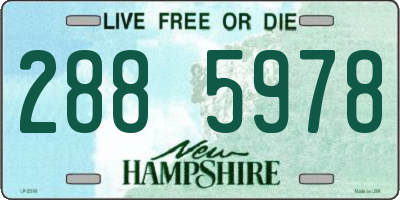 NH license plate 2885978