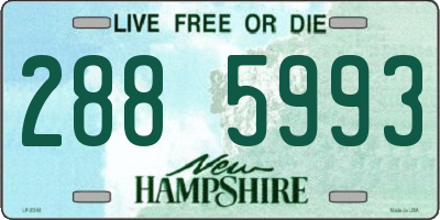 NH license plate 2885993