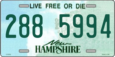 NH license plate 2885994