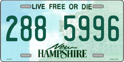 NH license plate 2885996