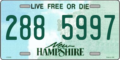 NH license plate 2885997