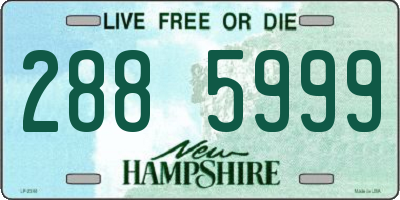 NH license plate 2885999