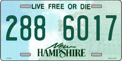 NH license plate 2886017