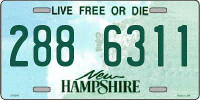 NH license plate 2886311
