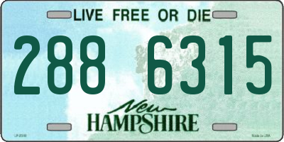 NH license plate 2886315