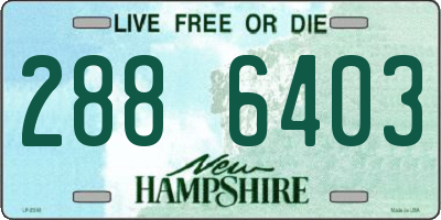 NH license plate 2886403