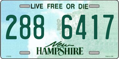 NH license plate 2886417