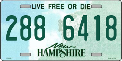 NH license plate 2886418