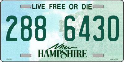 NH license plate 2886430
