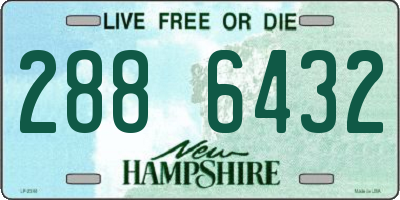 NH license plate 2886432